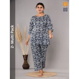 NUNCHII Women Printed Night suit-picture-12