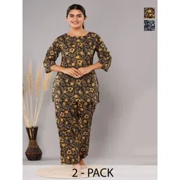 NUNCHII Women Printed Night suit-picture-14