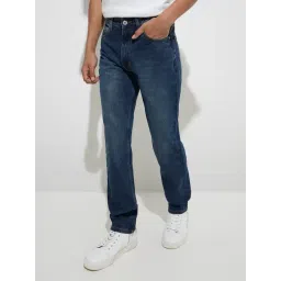 nuon men Nuon by Westside Dark Blue Relaxed-Fit Mid-Rise Jeans-picture-24