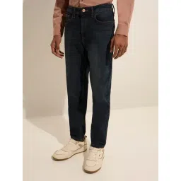 nuon men Nuon by Westside Dark Blue Slim-Fit Mid-Rise Denim Jeans-picture-39