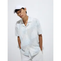 nuon men Nuon by Westside Grey Abstract Design Relaxed-Fit Shirt-picture-19