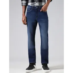 nuon men Nuon by Westside Solid Dark Blue Denim Jeans-picture-42