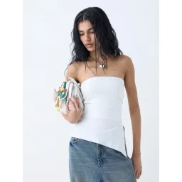 nuon women Nuon by Westside White Solid Tube Top image 1