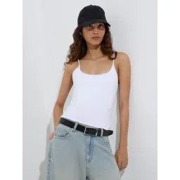 nuon women Nuon by Westside White Solid Cotton-Blend Top-picture-10