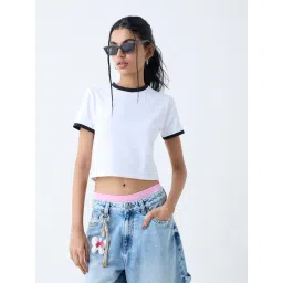 nuon women Nuon by Westside White Solid Cotton-Blend Top-picture-18