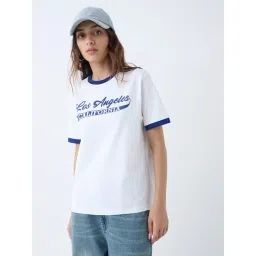 nuon women Nuon by Westside White Typographic Cotton T-Shirt-picture-18