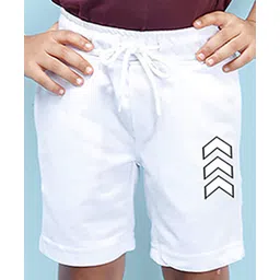 NUSYL Arrow Printed Shorts - White-picture-22