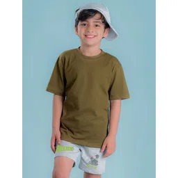 NUSYL Boys Graphic Printed Mid-Rise Cotton Shorts-picture-10