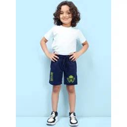 NUSYL Boys Graphic Printed Mid-Rise Cotton Shorts-picture-54