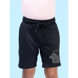 NUSYL Boys Graphic Printed Regular Fit Mid-Rise Cotton Shorts-picture-30