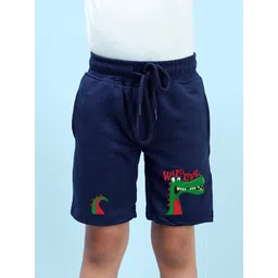 NUSYL Boys Graphic Printed Regular Fit Mid-Rise Cotton Shorts-picture-31