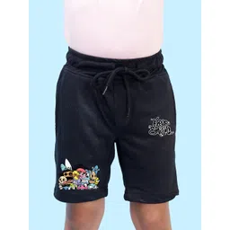 NUSYL Boys Graphic Printed Regular Fit Mid-Rise Cotton Shorts-picture-33