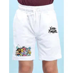 NUSYL Boys Graphic Printed Regular Fit Mid-Rise Cotton Shorts-picture-38