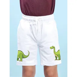 NUSYL Boys Graphic Printed Regular Fit Mid-Rise Cotton Shorts-picture-36