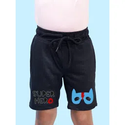 NUSYL Boys Graphic Printed Regular Fit Mid-Rise Shorts-picture-28