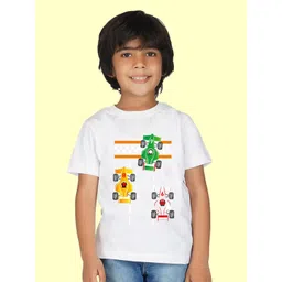 NUSYL Boys Graphic Printed Round Neck Cotton T-shirt-picture-35