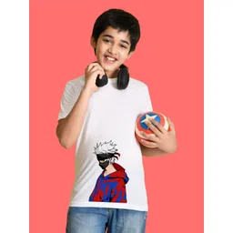 NUSYL Boys Graphic Printed Round Neck Cotton T-shirt-picture-53
