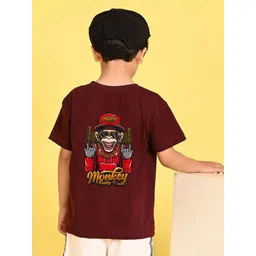 NUSYL Boys Graphic Printed Round Neck Oversized T-shirt-picture-28