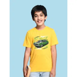 NUSYL Boys Graphic Printed Round Neck T-shirt-picture-37