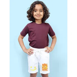 NUSYL Boys Marshmello Printed Cotton Shorts image 1