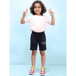 NUSYL Boys Mid-Rise Geometric Printed Casual Cotton Shorts-picture-30