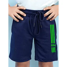 NUSYL Boys Mid-Rise Geometric Printed Casual Cotton Shorts-picture-19