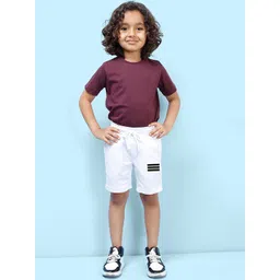 NUSYL Boys Mid-Rise Geometric Printed Casual Cotton Shorts-picture-24