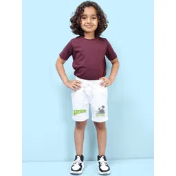 NUSYL Boys Mid-Rise Printed Cotton Shorts-picture-35