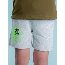 NUSYL Boys Mid-Rise Printed Cotton Shorts image 2