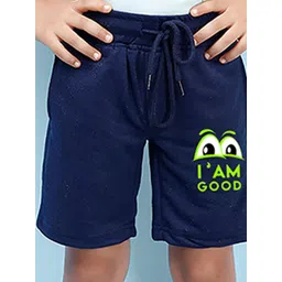 NUSYL Boys Mid-Rise Typography Printed Casual Cotton Shorts-picture-30