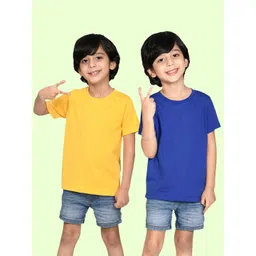 NUSYL Boys Pack Of 2 Round Neck Short Sleeve T-shirt-picture-26