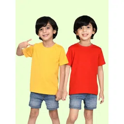 NUSYL Boys Pack Of 2 Round Neck T-shirt-picture-23