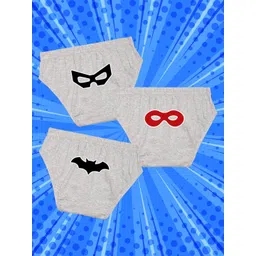 NUSYL Boys Pack Of 3 Printed Mid Rise Basic Briefs - NUBCBRFPO3.0168-picture-26