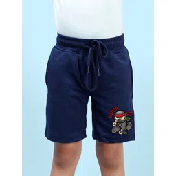 NUSYL Boys Printed Cotton Mid-Rise Shorts-picture-39