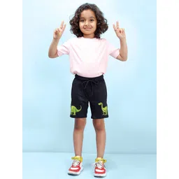 NUSYL Boys Printed Regular Fit Mid-Rise Shorts image 4