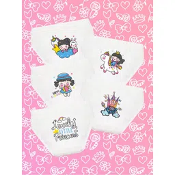 NUSYL Girl Pack Of 5 Printed Cotton Basic Briefs NUGCBRFPO5.0026-picture-13