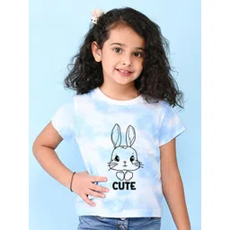 NUSYL Girls Graphic Printed Cotton T-shirt-picture-20