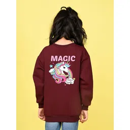 NUSYL Girls Graphic Printed Oversized Sweatshirt-picture-32