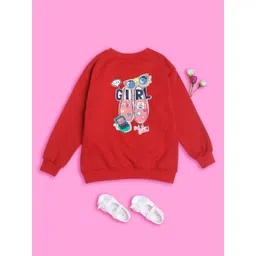 NUSYL Girls Graphic Printed Oversized Sweatshirts-picture-18