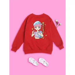NUSYL Girls Graphic Printed Oversized Sweatshirts-picture-18