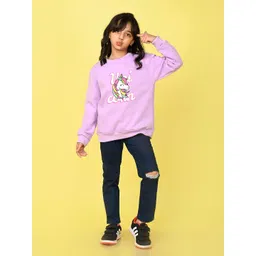 NUSYL Girls Graphic Printed Sweatshirt-picture-10