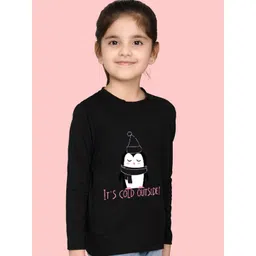 NUSYL Girls Graphic Printed T-shirt-picture-25