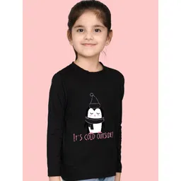 NUSYL Girls Graphic Printed T-shirt-picture-29