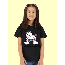 NUSYL Girls Graphic Printed T-shirt-picture-18