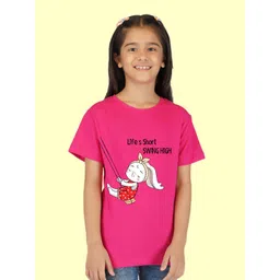 NUSYL Girls Graphic Printed T-shirt-picture-20