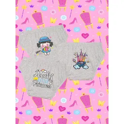 NUSYL Girls Pack Of 3 Mid Rise Basic Briefs NUGCBRFPO3.0058-picture-38