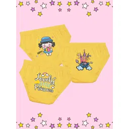 NUSYL Girls Pack Of 3 Printed Cotton Basic Briefs NUGCBRFPO3.0061-picture-46