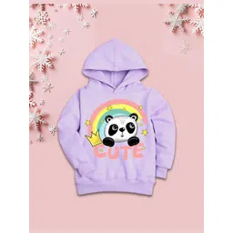 NUSYL Girls Printed Hooded Sweatshirt-picture-11