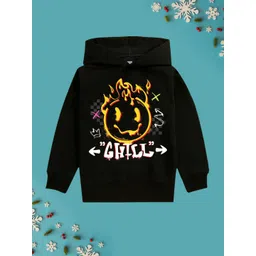 NUSYL Girls Printed Hooded Sweatshirt-picture-23