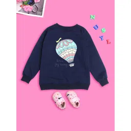 NUSYL Girls Printed Oversized Sweatshirt-picture-29